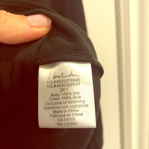 Aritzia 100 % silk black blouse - Picture 2 of 3